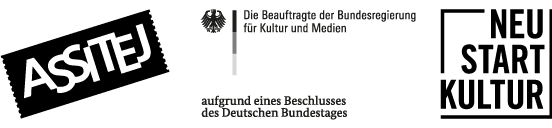 Gefördert durch die Beauftragte der Bundesregierung für Kultur und Medien im Programm Neustart Kultur Programmlinie Junges Publikum